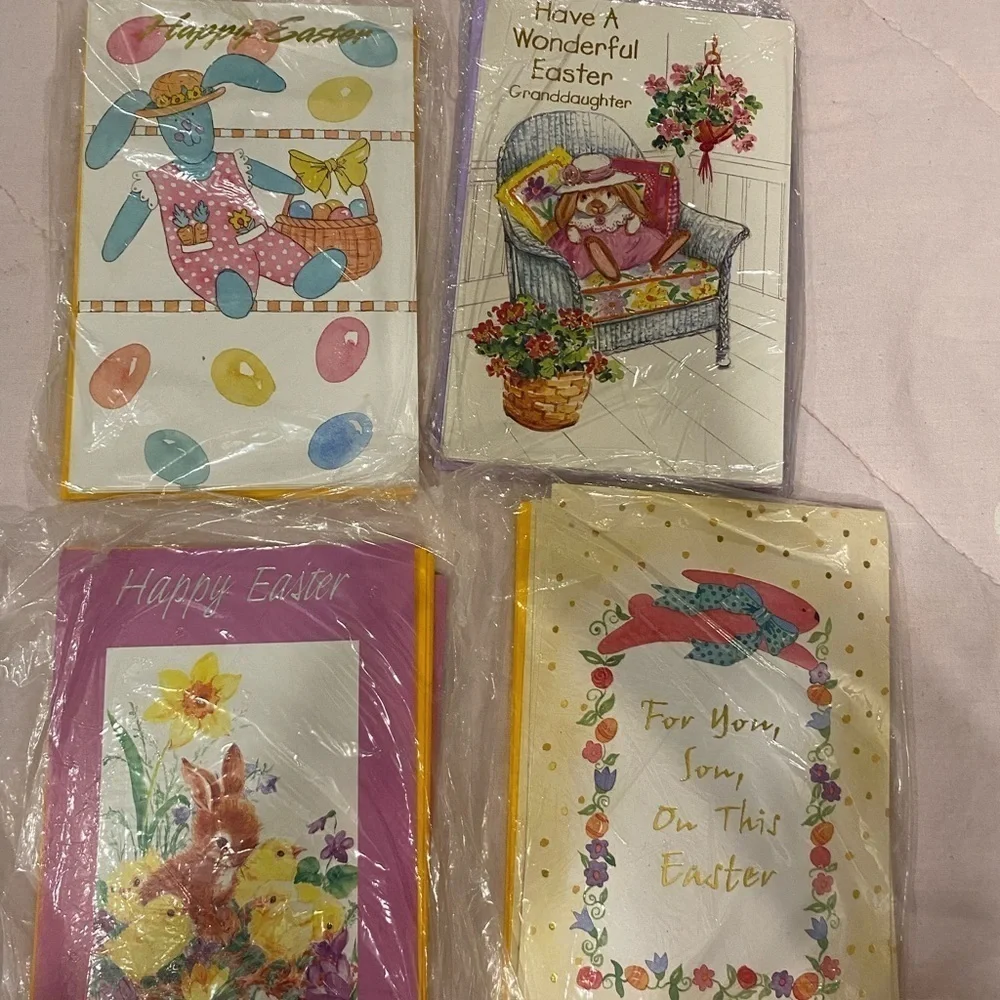 Easter Parade Easter Cards Lot of 4 (DN)